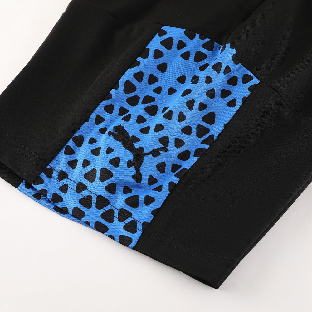 Puma Short Sleeve Training Jersey Set-PD02- Dark Blue/Black