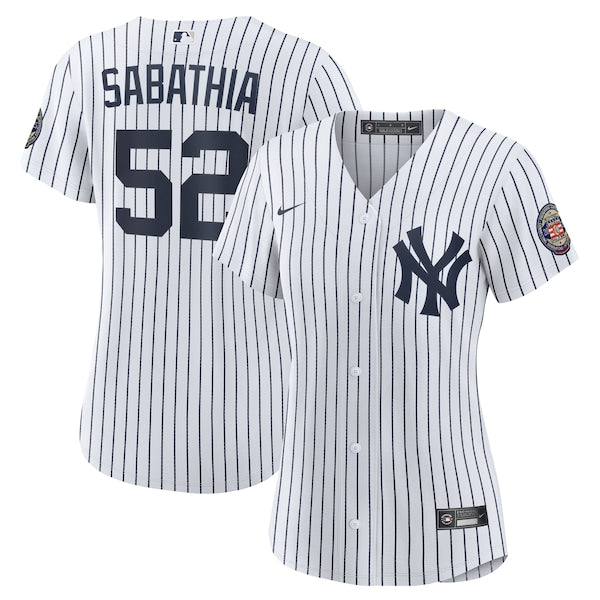 CC Sabathia New York Yankees Nike Women's 2025 Baseball Hall of Fame Replica Jersey - White