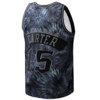 Vince Carter Toronto Raptors Hardwood Classics 1998/99 Tie-Dye Swingman Jersey - Black