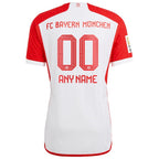 Bayern Munich adidas 2023/24 Home Authentic Custom Jersey - White