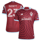 Cole Bassett Colorado Rapids adidas 2024 One Flag Kit Authentic Player Jersey - Burgundy