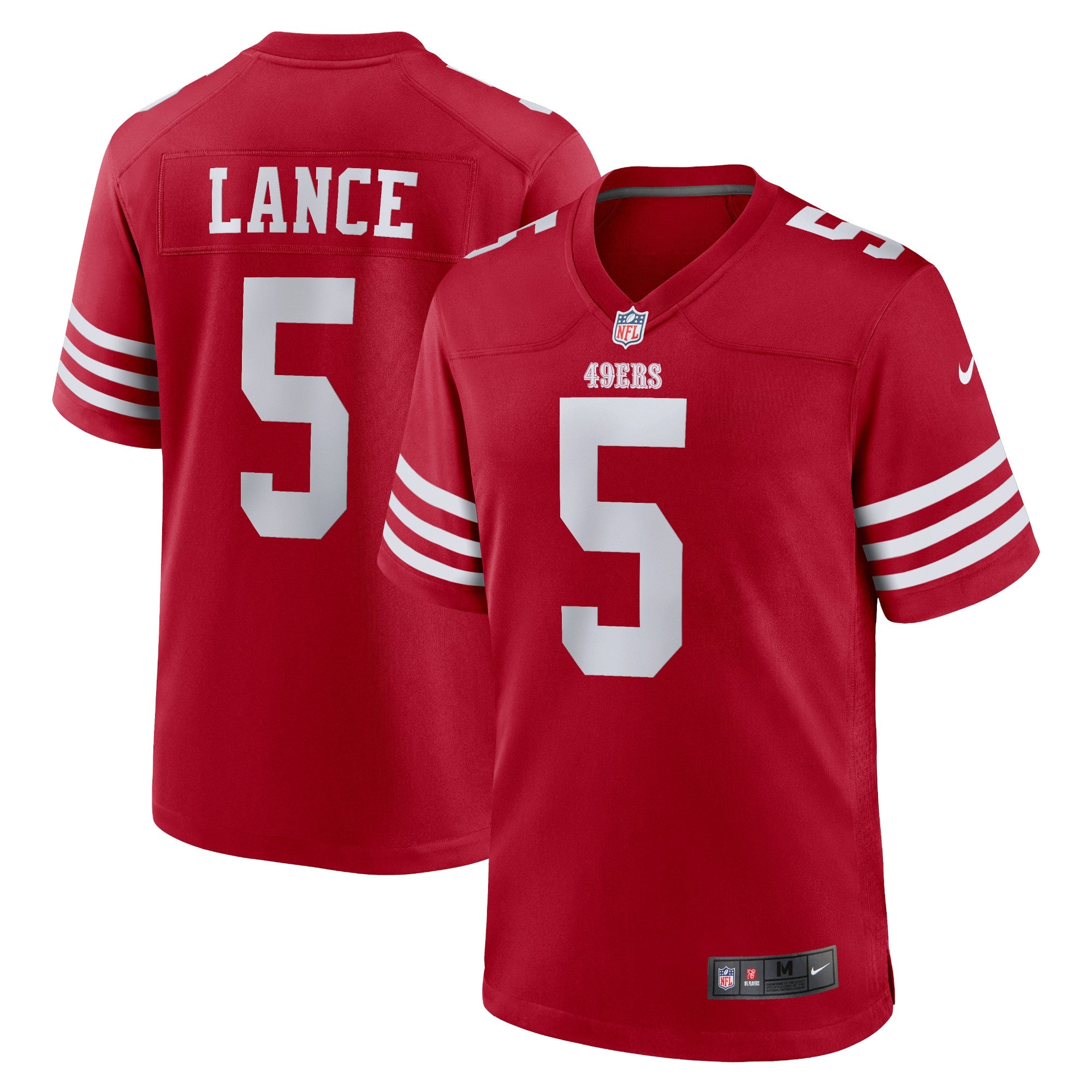 Trey Lance San Francisco 49ers Nike Alternate Game Jersey - White/Scarlet