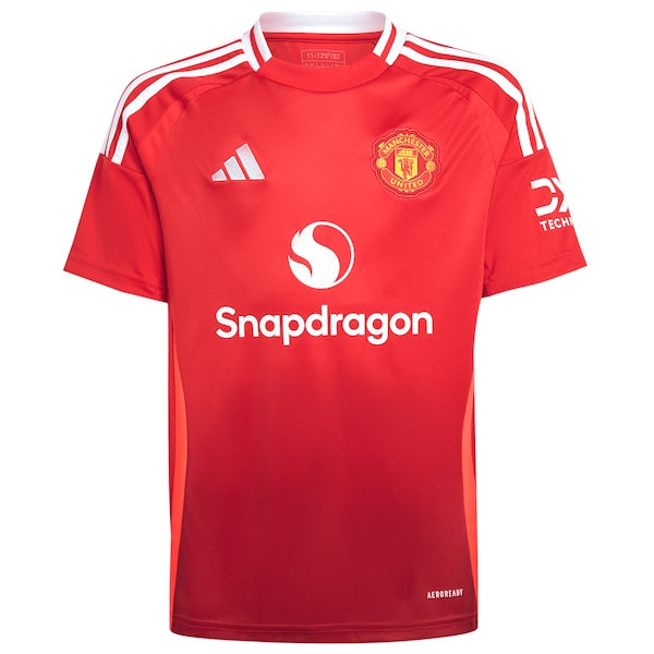 Alejandro Garnacho Manchester United adidas Youth 2024/25 Home Replica Player Jersey - Red