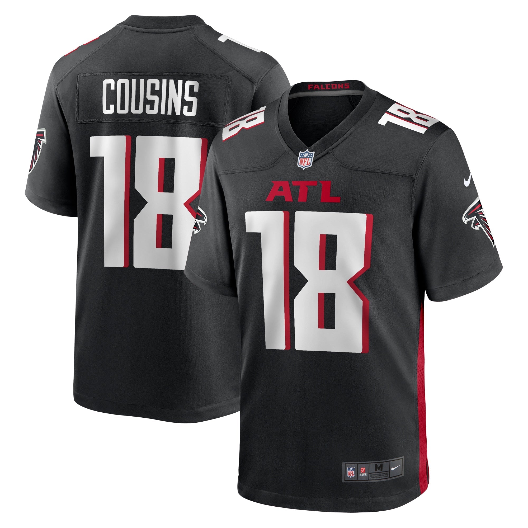 Kirk Cousins Atlanta Falcons Nike Game Player Jersey - White/Black