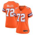 Garrett Bolles Denver Broncos Nike Women's Mile High Collection 1977 Throwback Player Game Jersey - Orange
