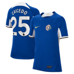Moisés Caicedo Chelsea Nike Youth 2023/24 Home Stadium Replica Player Jersey - Blue
