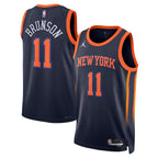 Jalen Brunson New York Knicks Jordan Brand Unisex Swingman Player Jersey - Statement Edition - Navy