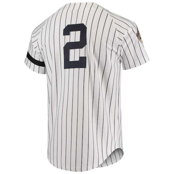 New York Yankees Cooperstown Collection 1996 Authentic Home Jersey - White/Gray