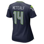 DK Metcalf Seattle Seahawks Nike Women's Team Game Jersey - College College Navy/Neon Green