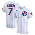 Dansby Swanson Chicago Cubs Nike Home Elite Jersey - White
