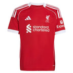 Liverpool adidas Youth 2025/26 Home Replica Jersey - Red/Green