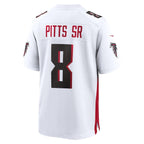 Kyle Pitts Sr. Atlanta Falcons Nike White  Game Jersey - White/Black