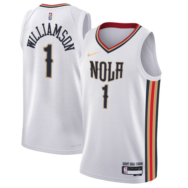 Zion Williamson New Orleans Pelicans Nike Youth Swingman Jersey - City Edition - White