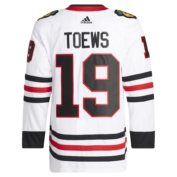 Jonathan Toews Chicago Blackhawks adidas Away Primegreen Authentic Pro Player Jersey - White/Red