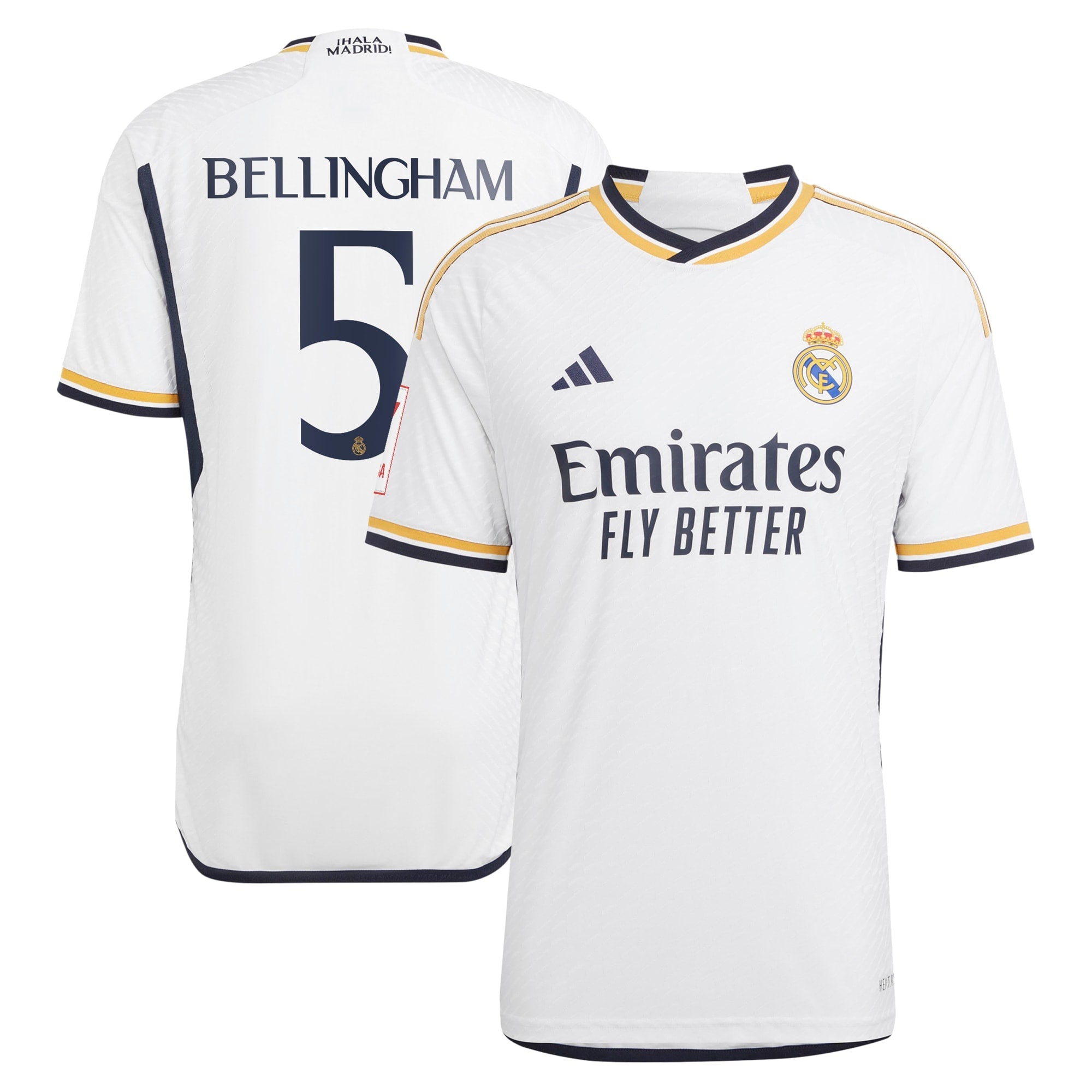Jude Bellingham Los Merengues adidas 2023/24 Away Authentic Player Jersey - Navy/White