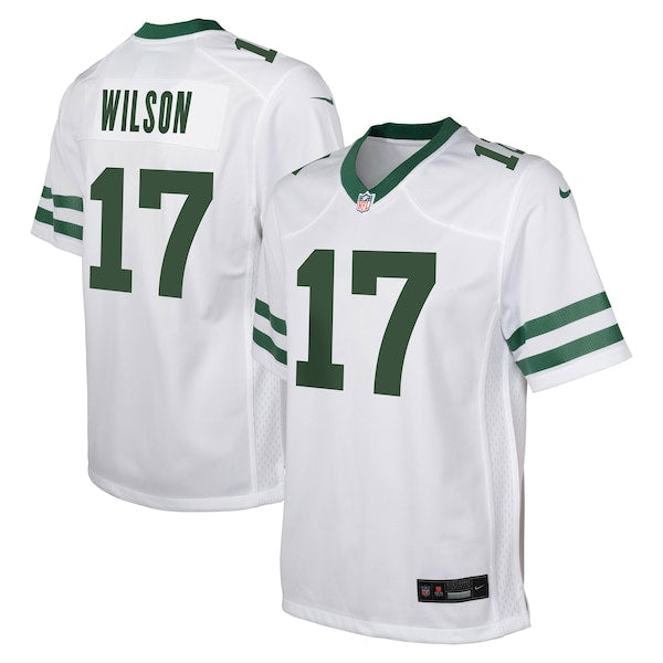 Garrett Wilson New York Jets Nike Youth Game Jersey - White/Green