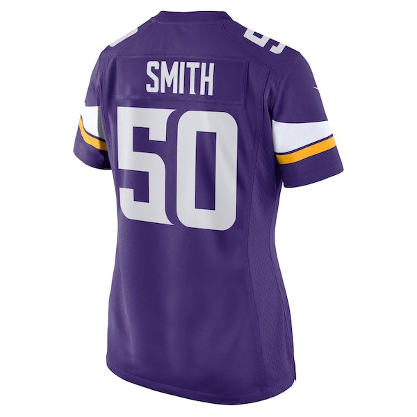 TJ Smith Minnesota Vikings Nike Women's Home Game Player Jersey - Purple