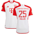 Thomas Müller Bayern Munich adidas 2023/24 Home Authentic Jersey - White/Black