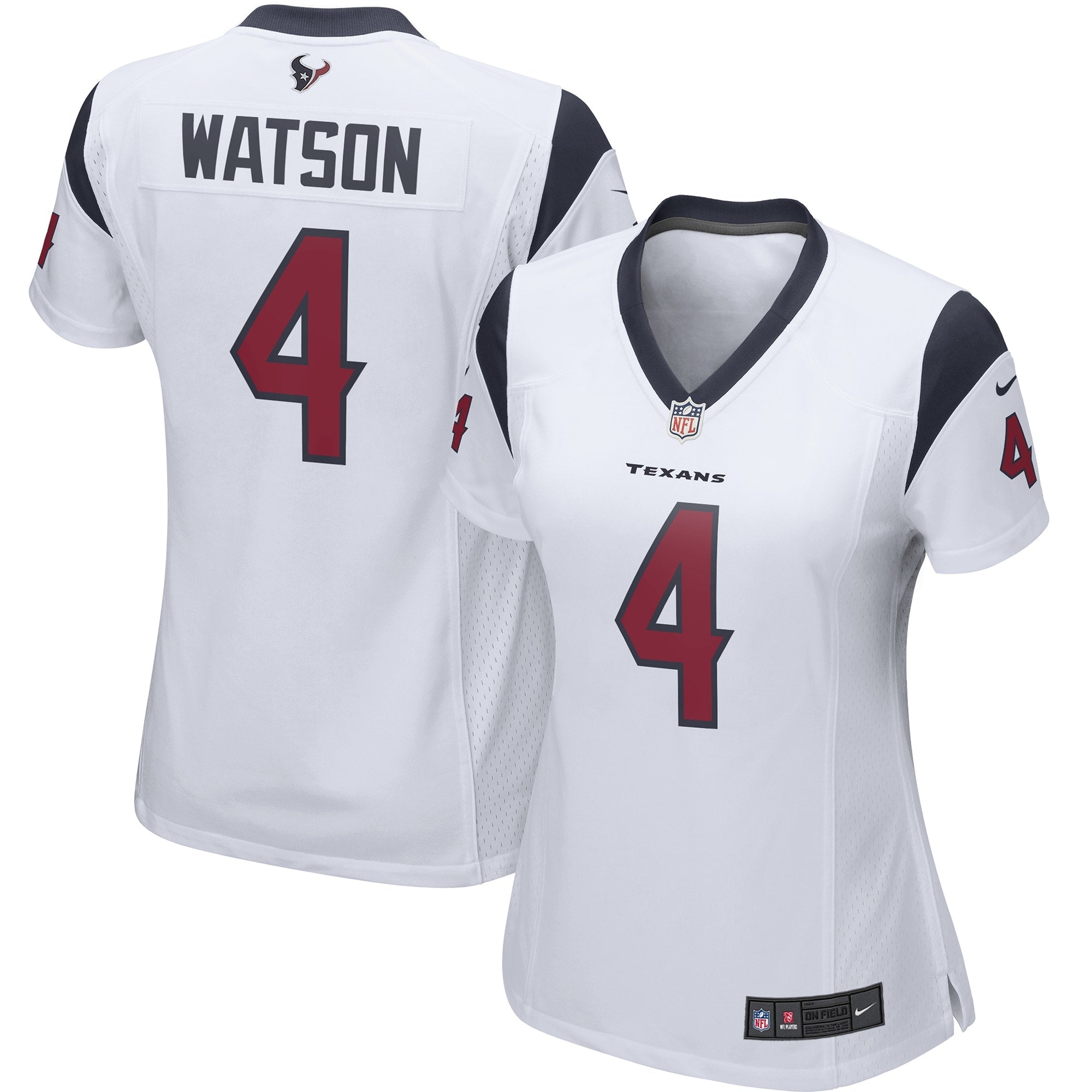 Deshaun Watson Houston Texans Nike Women's Player Game Jersey - Red/Navy/White