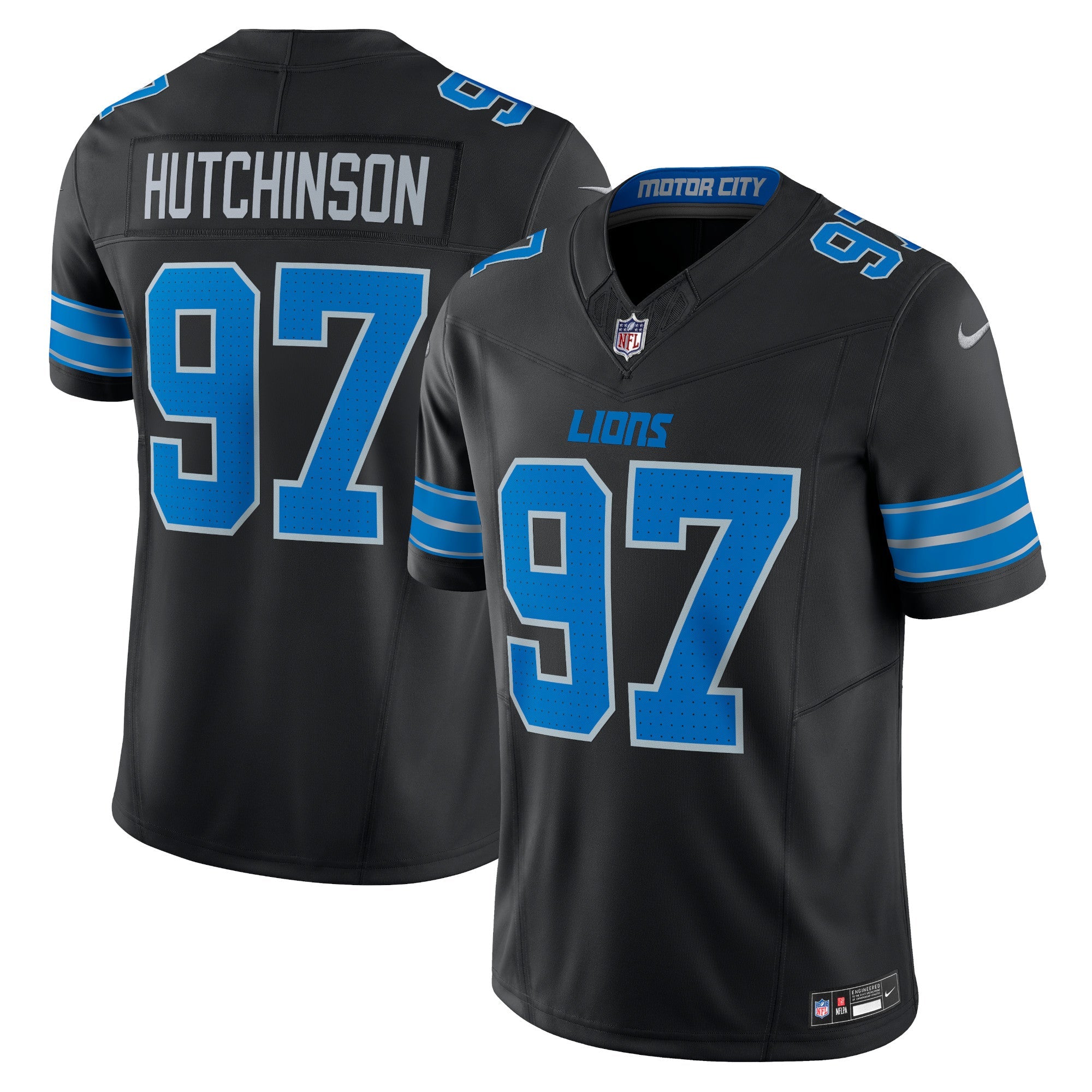 Aidan Hutchinson Detroit Lions Nike Vapor F.U.S.E. Limited Jersey - Blue