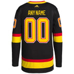 Vancouver Canucks adidas  Alternate Retro Primegreen Authentic Custom Jersey - Black