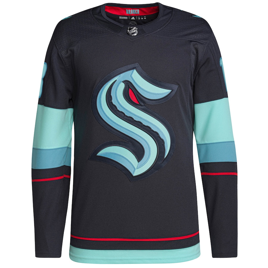 Brandon Tanev Seattle Kraken adidas Home Authentic Pro Primegreen Player - Jersey - Deep Sea Blue