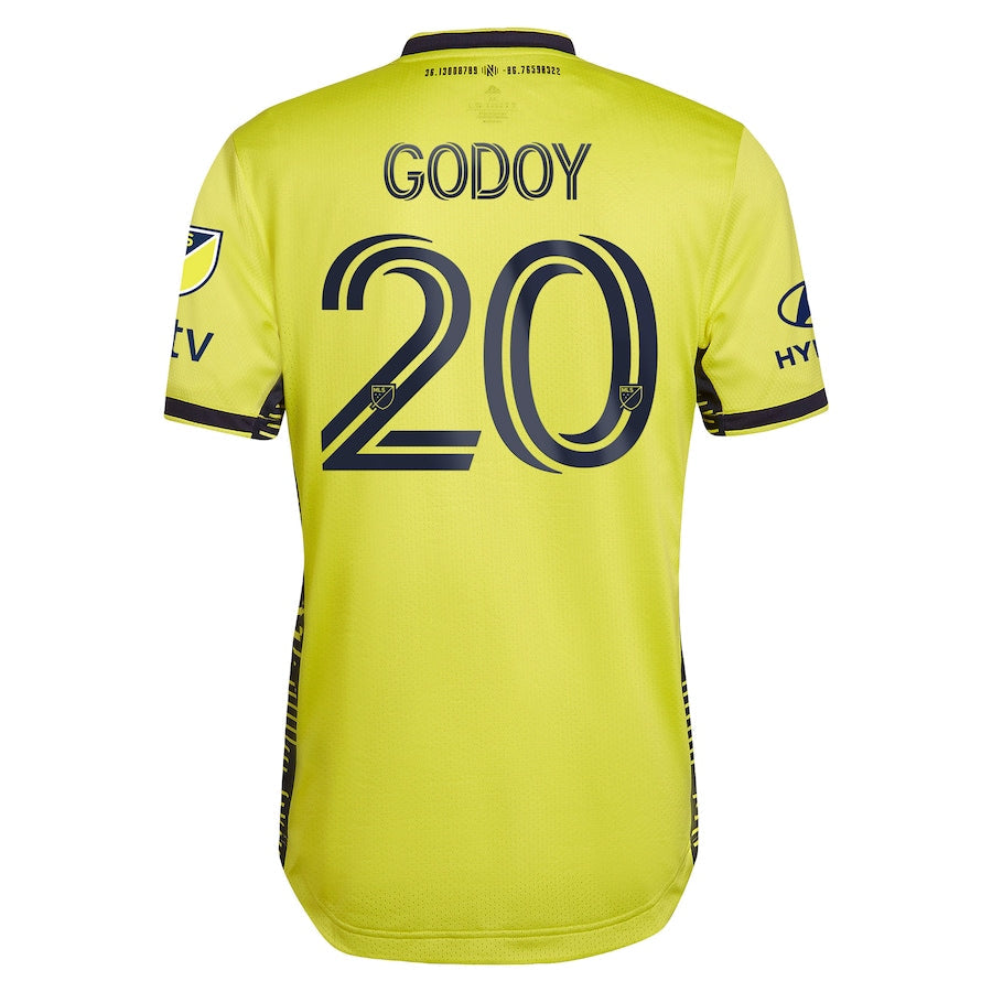 Anibal Godoy Nashville SC adidas 2023 The Homecoming Kit Authentic Player Jersey - Yellow