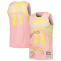 Dominique Wilkins Atlanta Hawks  1986/87 Swingman Sidewalk Sketch Jersey - Pink