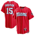Brian Anderson Miami Marlins Nike City Connect Replica Player Jersey - Red