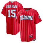 Brian Anderson Miami Marlins Nike City Connect Replica Player Jersey - Red