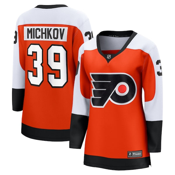Matvei Michkov Philadelphia Flyers  Women's Home Premier Breakaway Player Jersey - Orange
