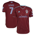 Jonathan Lewis Colorado Rapids adidas 2024 Club Authentic Player Jersey - Burgundy