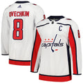 Alexander Ovechkin Washington Capitals adidas Away Captain Primegreen Authentic Player Jersey - White/Navy/Red