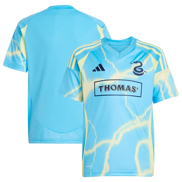 Philadelphia Union adidas Youth 2025 The Voltage Kit Replica Jersey - Blue