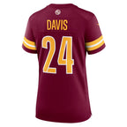 Michael Davis Washington Commanders Nike Women's  Game Jersey -  Burgundy