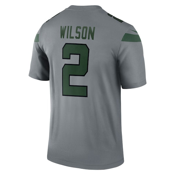 Zach Wilson New York Jets Nike Inverted Legend Jersey - Gray