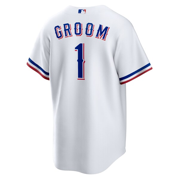 Texas Rangers Nike #1 Groom Home Replica Jersey - White