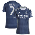 Vini Jr. Los Merengues adidas Women's 2025/26 Away Replica Player Jersey - Blue/White