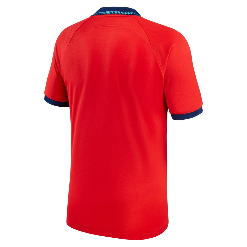 Custom England National Team Nike 2022/23 Away Authentic Blank Jersey - Red