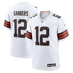 Shedeur Sanders Cleveland Browns Nike 2025 NFL Draft Game Jersey - White/Brown