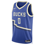 Damian Lillard Milwaukee Bucks Nike Unisex 2024/25 Swingman Player Jersey - City Edition - Royal
