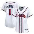 Ozzie Albies Atlanta Braves Nike Women's Home Limited Player Jersey – White