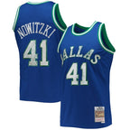 Dirk Nowitzki Dallas Mavericks 1998/99 Hardwood Classics NBA 75th Anniversary Diamond Swingman Jersey - Blue