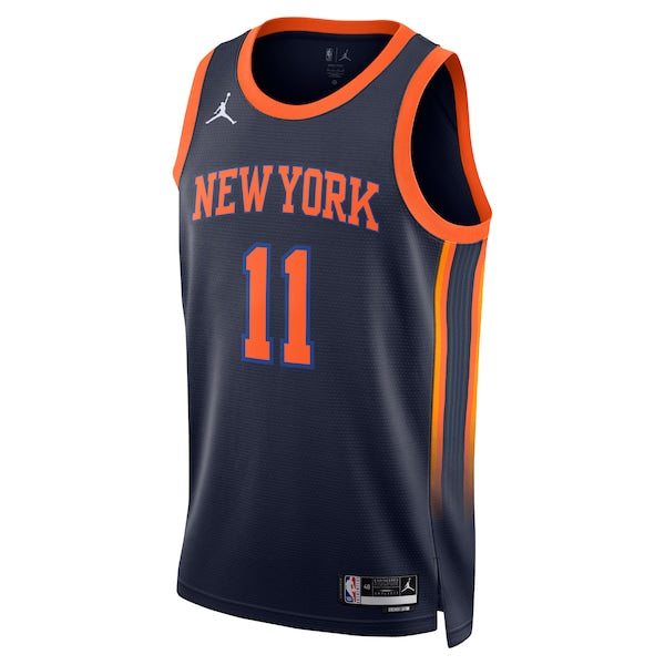Jalen Brunson New York Knicks Jordan Brand Unisex Swingman Player Jersey - Statement Edition - Navy