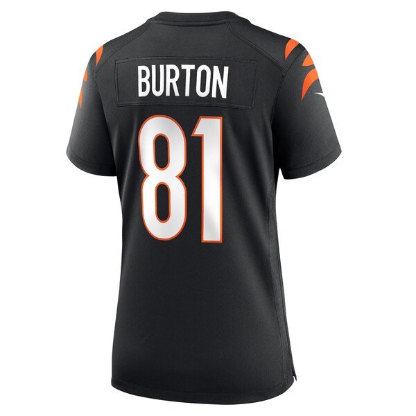 Jermaine Burton Cincinnati Bengals Nike Women's  Game Jersey -  Black