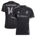 Jacob Shaffelburg Nashville SC adidas 2024 Man In Black Kit Authentic Player Jersey - Black