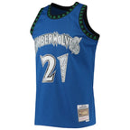 Kevin Garnett Minnesota Timberwolves 2003/04 Hardwood Classics NBA 75th Anniversary Diamond Swingman Jersey - Blue