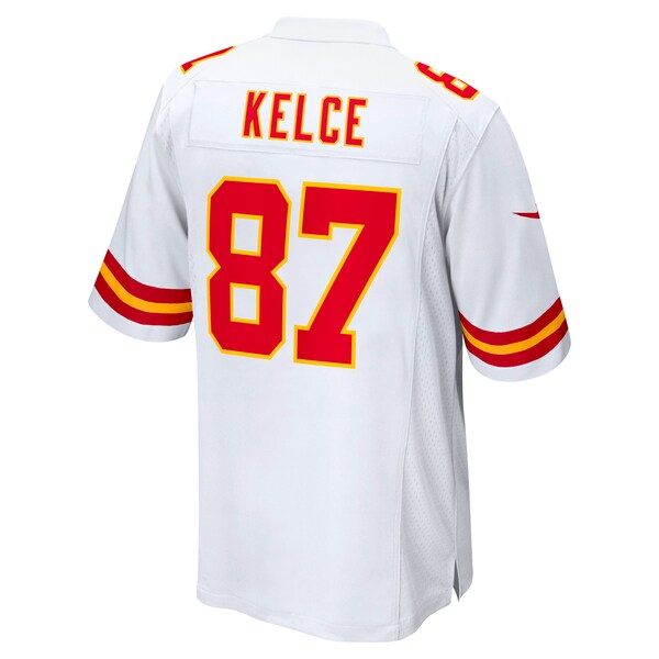 Travis Kelce Kansas City Chiefs Nike Super Bowl LIX Game Jersey - White/Red