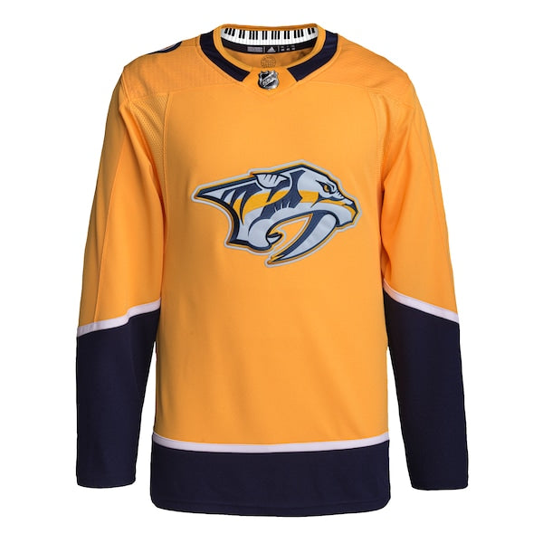 Nashville Predators adidas Men's Home Primegreen Authentic Jersey - Gold