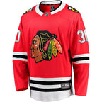 Spencer Knight Chicago Blackhawks  Home Breakaway Jersey - Red